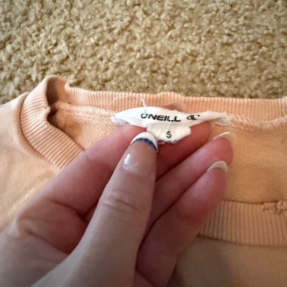 O'Neill Peach Sweatshirt with Rainbow Logo - Picture 6 of 6